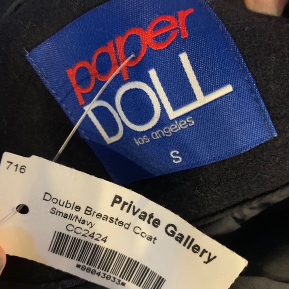 Brand New! Black Pea Coat! - Picture 3 of 3